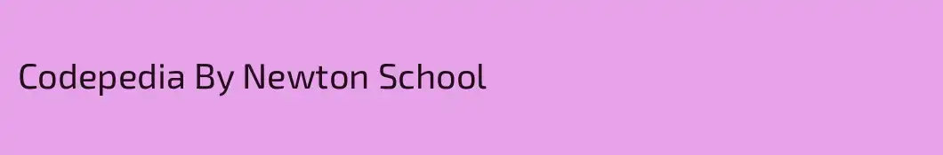 Codepedia By Newton School